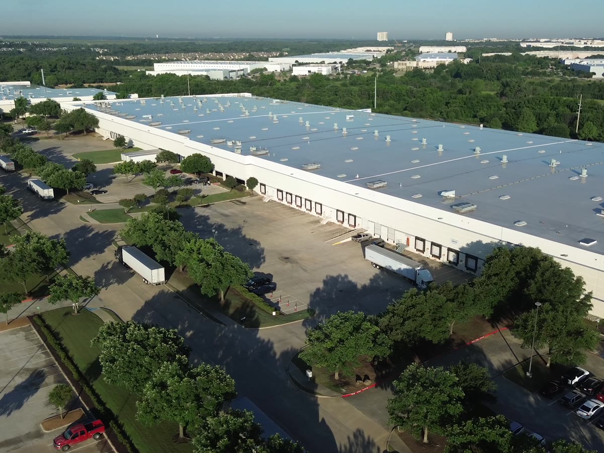 Aerial view of the Productiv Dallas fulfillment campus